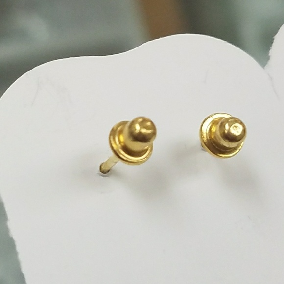 New Kids Girls Earrings gold plated CZ Pink Mouse. - Picture 9 of 9